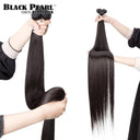 Luxurious Brazilian Straight Human Hair Extensions Length 30 Inch