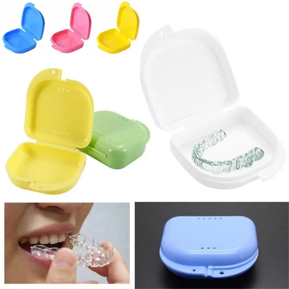 New Dental Appliance Supplies Tray Health Care Braces Case Mouth Guard Container Denture Storage Box Oral Hygiene  ourlum.com   