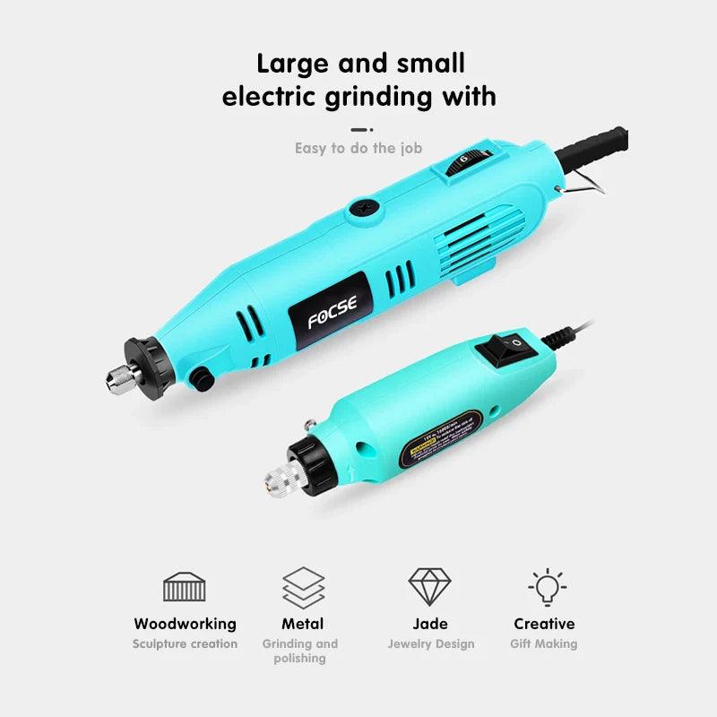 2PCS DIY Drill Engraving Electric Drill Dremel New Engraver Grinder Electric Tool Grinding Machine Drill 6 Variable Speed Polish  ourlum.com   