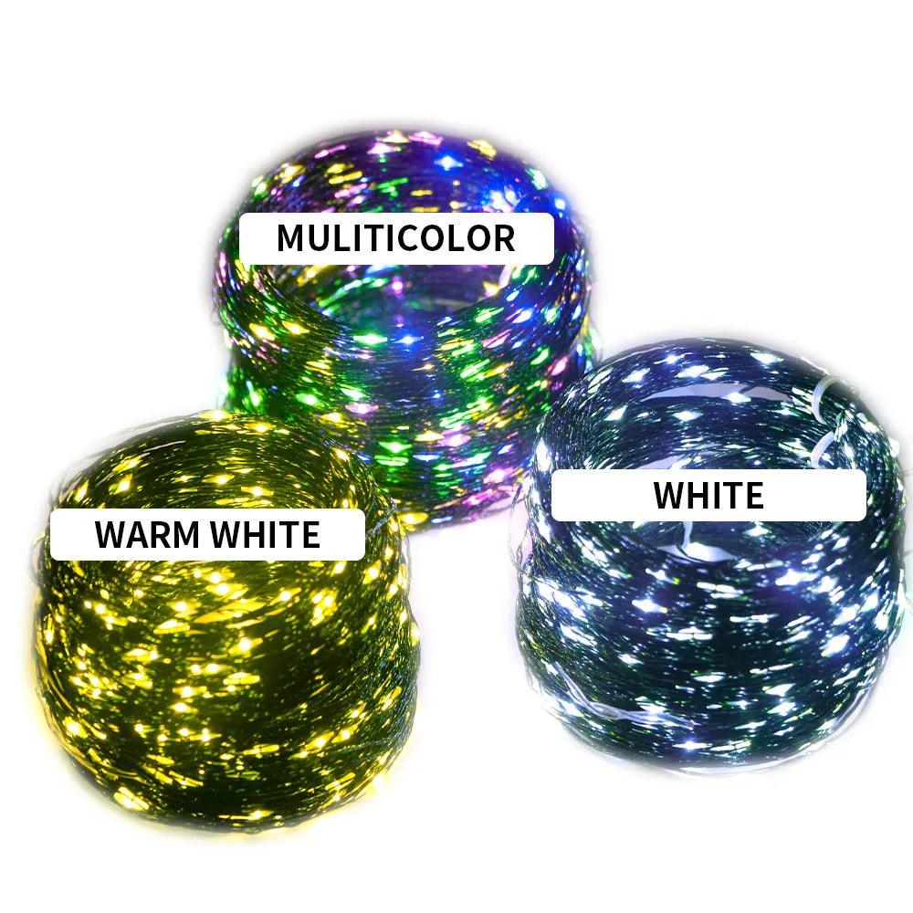 LED Green Wire String Lights: Event Illumination for Christmas & More  ourlum.com   