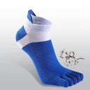 5 Pairs of Premium Cotton Five-Toe Men's Summer Socks - Luminate Your Style  Our Lum   