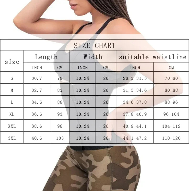 Slimming Girdle Fajas Mujer Moldeadora Sweat Sauna Waist Trainer Body Shapwear Belt Tummy Control Hourglass Figure Workout Band