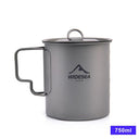 Titanium Camping Mug - Lightweight Outdoor Travel Cup