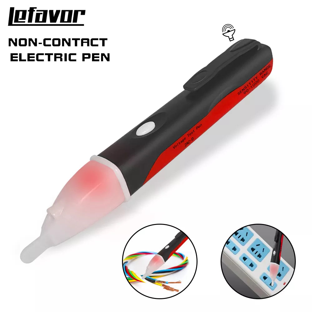 Electric Voltage Detector Pen with LED Light: Non-Contact Power Outlet Tester  ourlum.com   