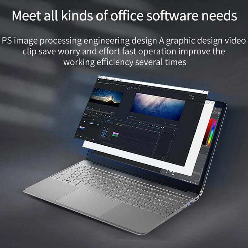 Laptop AK08S: Intel Quad-Core Processor Ultra-Thin Notebook  ourlum.com   