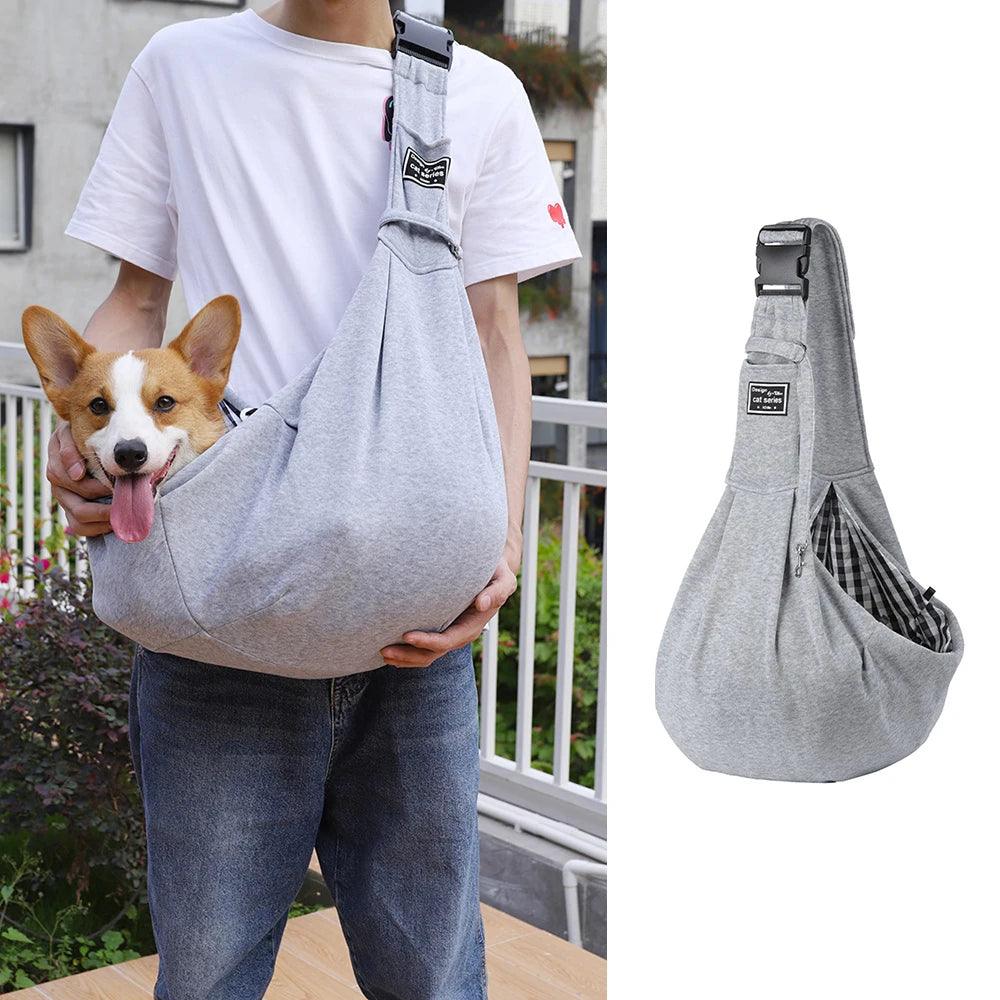Pet Companion Carryall: Adjustable Shoulder Bag for Dogs and Cats - Spacious, Secure, and Stylish Transport Solution  ourlum.com   