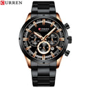 CURREN Chronograph Sports Watch: Stylish & Functional Timepiece  ourlum.com black watch CHINA 