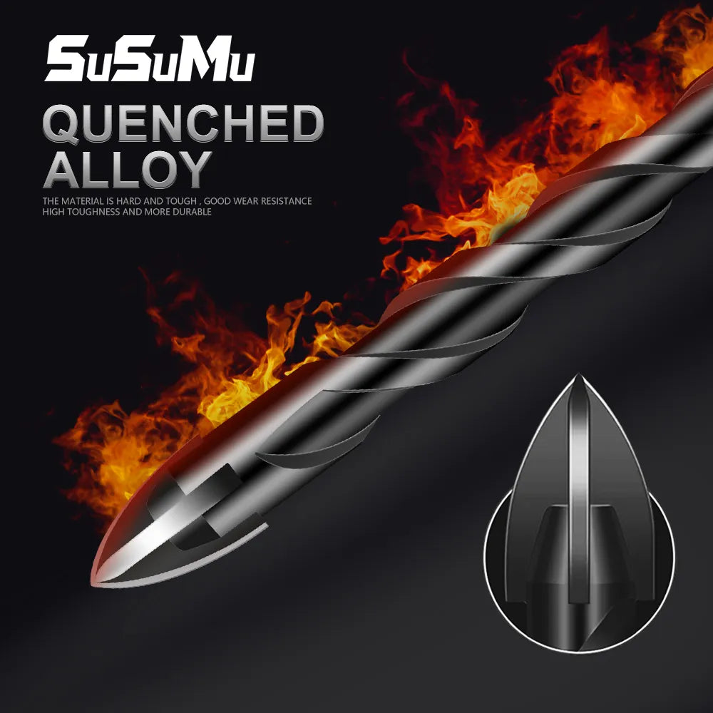 SuSuMu Hex Tile Drill Bits Set for Glass Concrete Ceramic: Industrial-Grade Kit  ourlum.com   