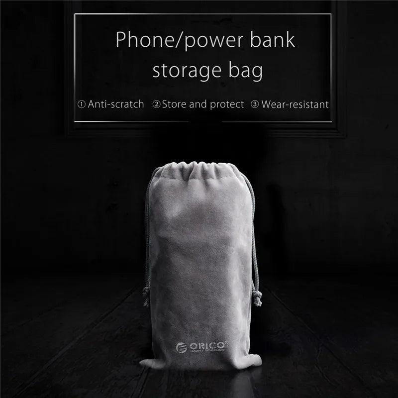 ORICO Soft Storage Bag For Power Bank USB Charger Soft Pouch Case For Powerbank External Battery Mobile  ourlum.com   