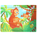 Wooden Cartoon Animal 3D Puzzle for Kids: Educational Toy for Children  ourlum.com 24-monkey Mother  