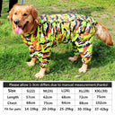 Large Dog Waterproof Raincoat Hooded Jacket Overalls - 6XL  ourlum.com Green Camouflage 22 