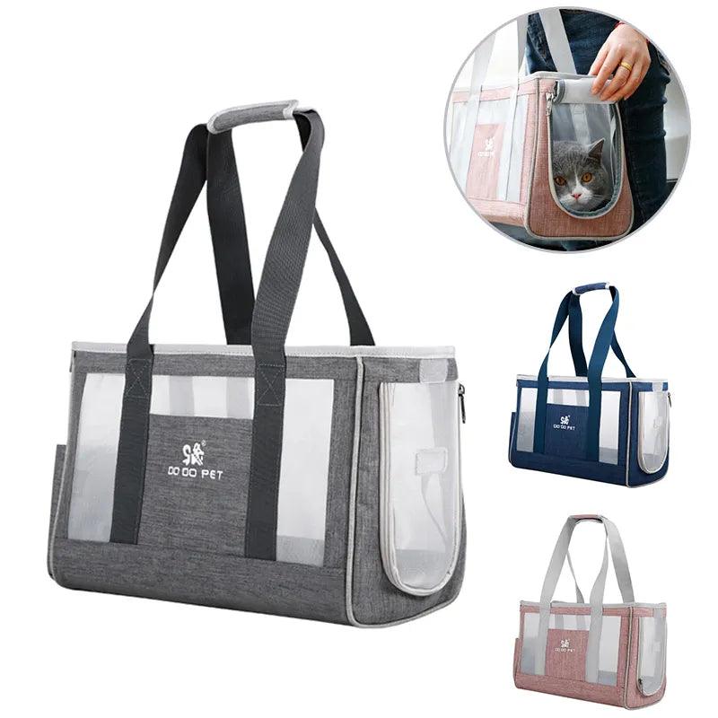 Breathable Cat Carrier Bag: Stylish Travel Pet Handbag for Cats & Dogs  ourlum.com   