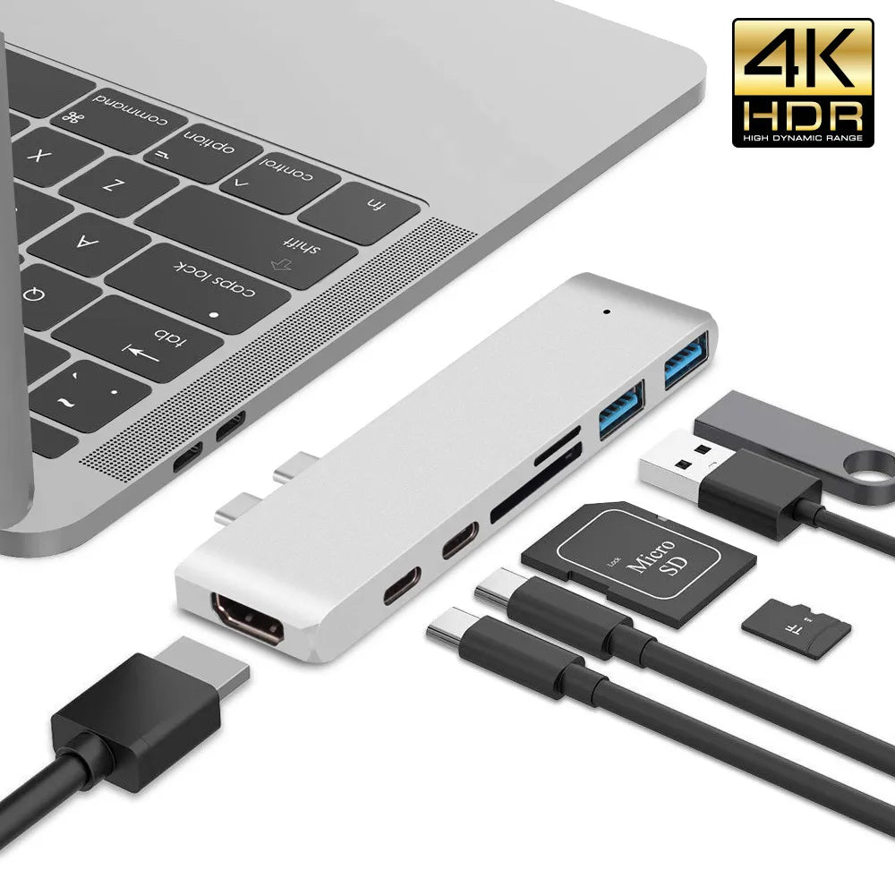 USB-C HDMI Adapter Hub for MacBook Pro Air: Enhance Connectivity & 4K Display  ourlum.com   
