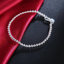 Elegant 925 Sterling Silver Charm Bracelet for Women