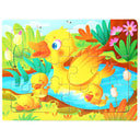 Wooden Cartoon Animal 3D Puzzle for Kids: Educational Toy for Children  ourlum.com 10-duck  