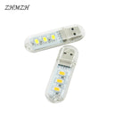 ZHMZH 3LEDs 1.5W Reading Lamps USB Night Lights Mini Book Light Portable U Disk LED Lamp Power Bank Powered 12 colors  ourlum.com   