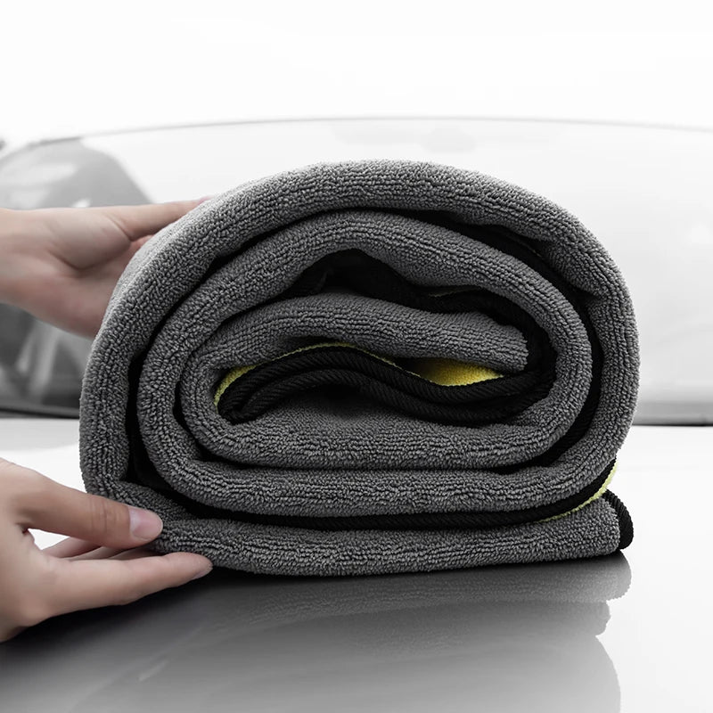 Thick Plush Microfiber Car Cleaning Towel: Ultra Absorbent & Lint-Free  ourlum.com   