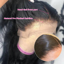 30 Inch 360 Lace Front Human Hair Wig Bone Straight Ideal