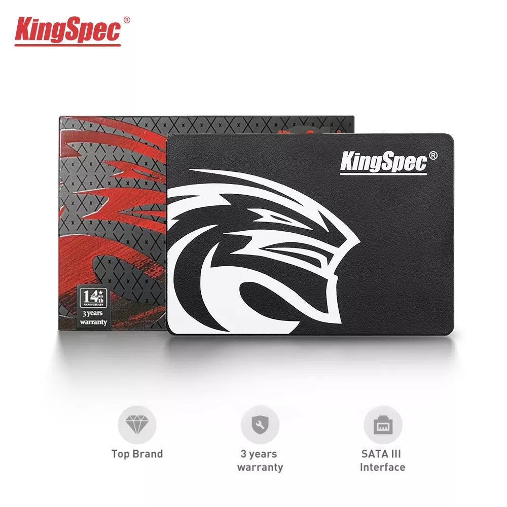 KingSpec SATA Internal SSD Hard Drive: High-Speed Laptop Upgrade  ourlum.com 128GB  