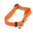 Pet Travel Safety Harness and Seat Belt for Small Medium Dogs and Cats - Adjustable Nylon Leash with 13 Color Options  ourlum.com Orange  