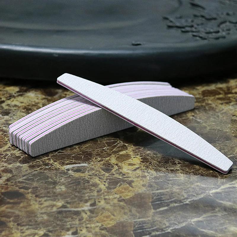 Lurayee Professional Nail File Buffer and Buffering Tool - 100/180 Grit Double-Sided Sandpaper for Gel Polish, Manicures, and Nail Shaping  ourlum.com   