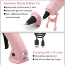 Wireless Cordless Hot Melt Glue Gun for Crafts and DIY