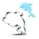 Stainless Steel Dolphin and Crab Cookie Cutter Set Eco Friendly