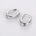 Elegant Korean Metal Hoop Earrings Stylish Jewelry for Women