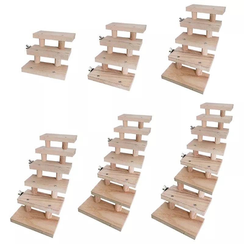 Hamster Wooden Ladder Bird Parrot Climbing Pet Cage Accessories  ourlum.com   