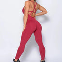 2023 Stylish Women's Backless Yoga Fitness Jumpsuit Set  OurLum.com   