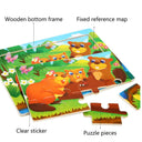 Wooden Cartoon Animal 3D Puzzle for Kids: Educational Toy for Children  ourlum.com   