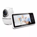 5" HD Video Baby Monitor: Crystal-Clear Resolution & Wireless Connectivity  ourlum.com EU Plug  