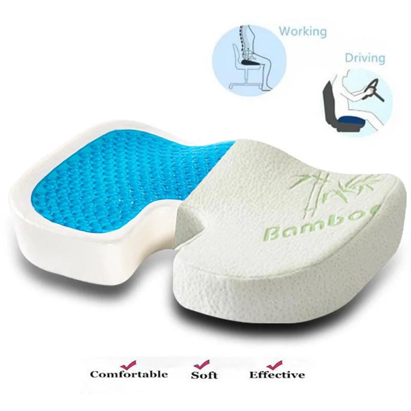 Orthopedic U-Shape Memory Foam and Gel Seat Cushion for Car and Office Comfort