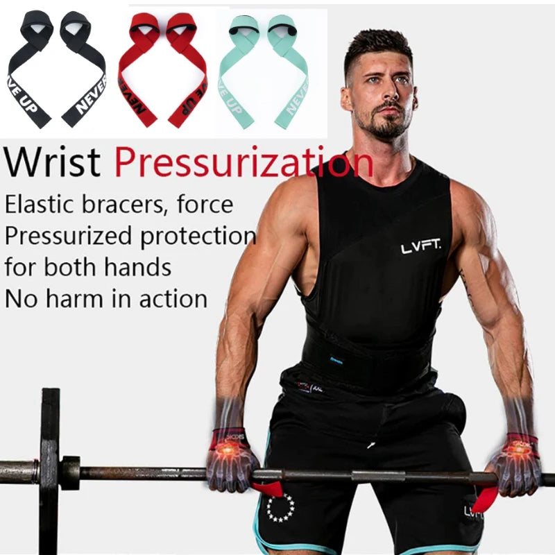 Powerlifting Wrist Straps for Enhanced Support in Weightlifting, Crossfit, and Bodybuilding Training