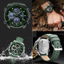 NAVIFORCE Stylish LED Military Watch for Men Elegant Timepiece