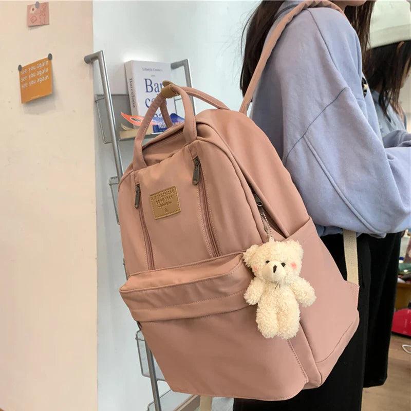 DIEHE Waterproof Multifunctional Backpack for Teenage Girls - Stylish High-Quality School Bag