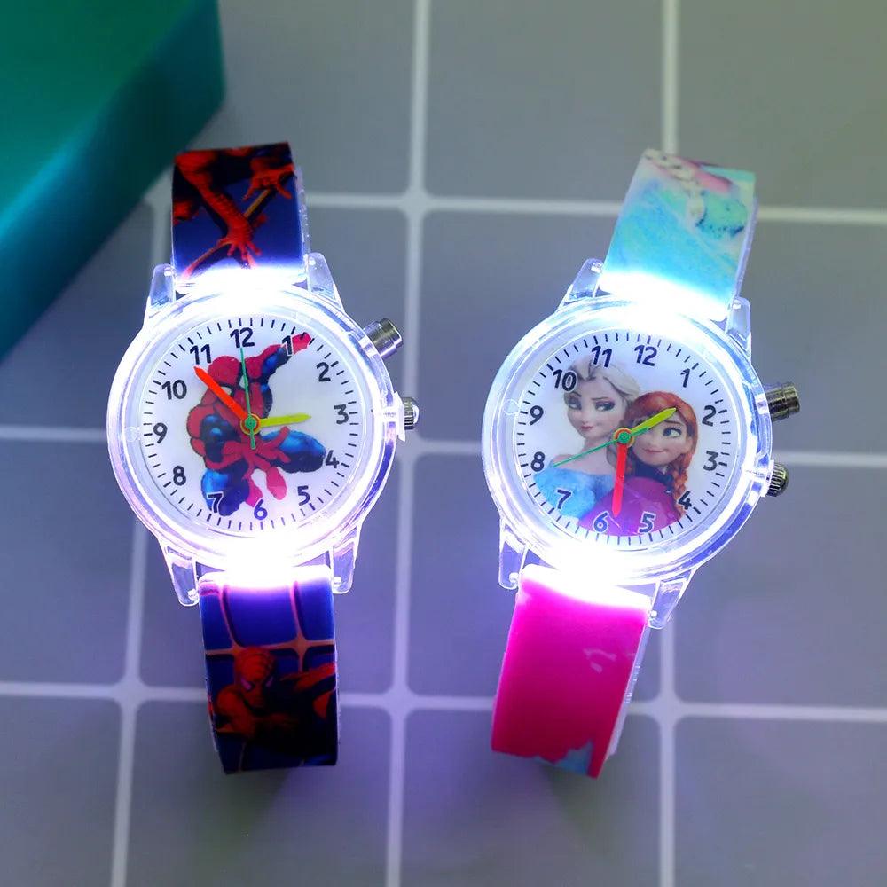 Enchanting Disney Elsa Kids Watch: Cartoon Rabbit Dino Theme  ourlum.com   