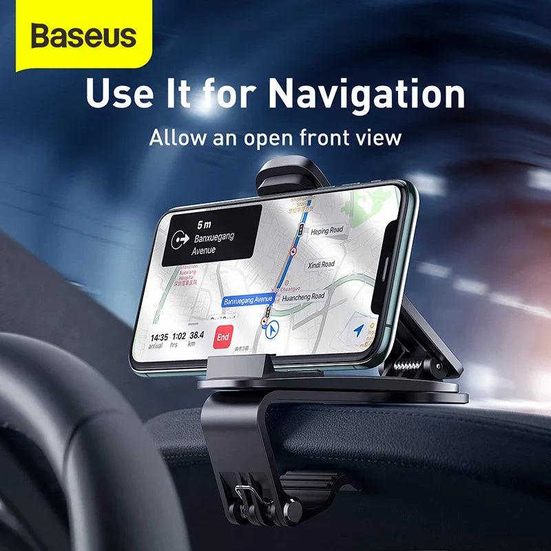 Baseus Car Phone Holder: Secure GPS Navigation Dashboard Mount  ourlum.com   