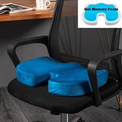 U-Shaped Cooling Gel Memory Foam Seat Cushion for Office and Car – Breathable Comfort with Massage Support