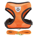 Adjustable Mesh Dog Harness: Comfortable Polyester Leash for Small Medium Pet  ourlum.com Orange S(1.5-2.5 kg) 