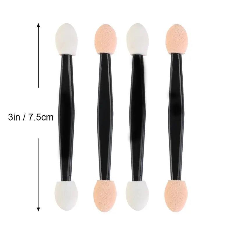 LTWEGO 50/5PCS Disposable Eyeshadow Brush Dual Sided Sponge Nylon Kit  Makeup Eye Shadow Brushes For Cosmetic Applicator Make up  ourlum.com   