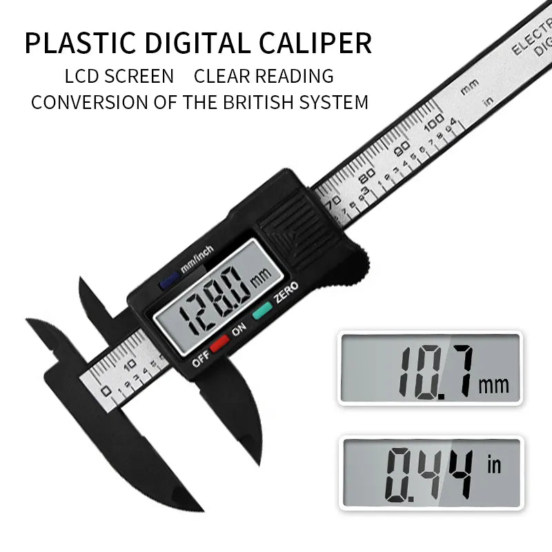 Digital Electronic Vernier Caliper 150mm Tattoo Eyebrow Ruler Measuring Tool 6 Inch LCD Microblading Micrometer Measurement Tool  ourlum.com   