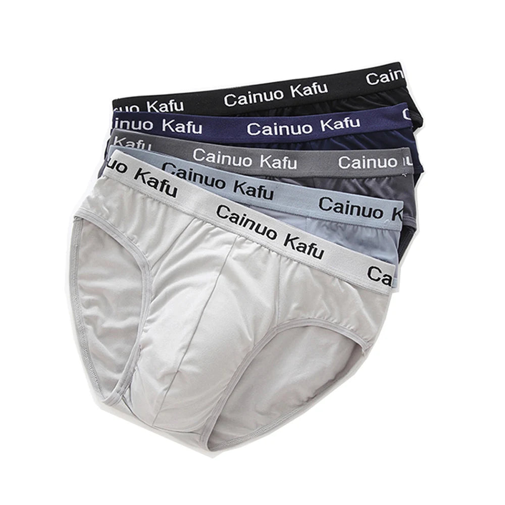 Luxurious Men's Silk Underwear Set - Pack of 3 - Comfortable Fungi-Proofing Briefs  Our Lum   