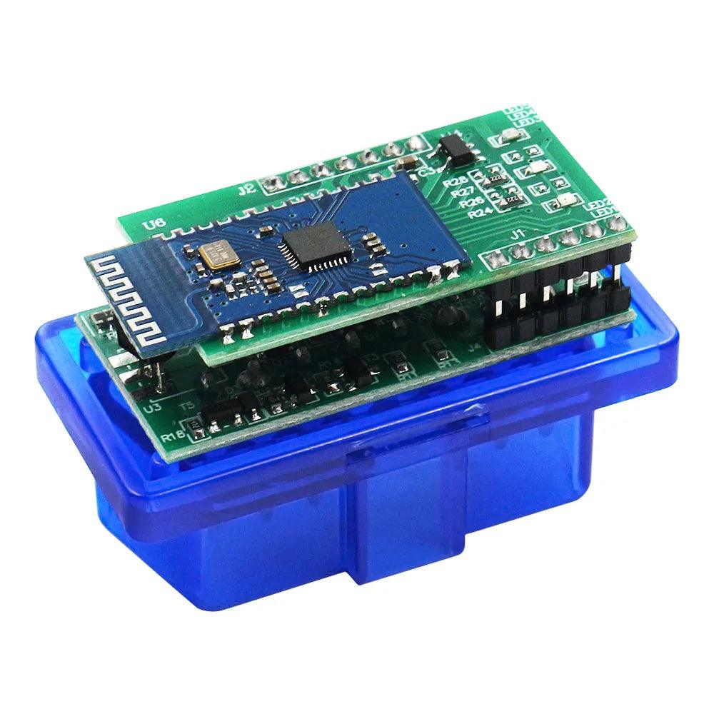 Super Mini ELM327 Bluetooth OBD2 Scanner for Android IOS  ourlum.com   