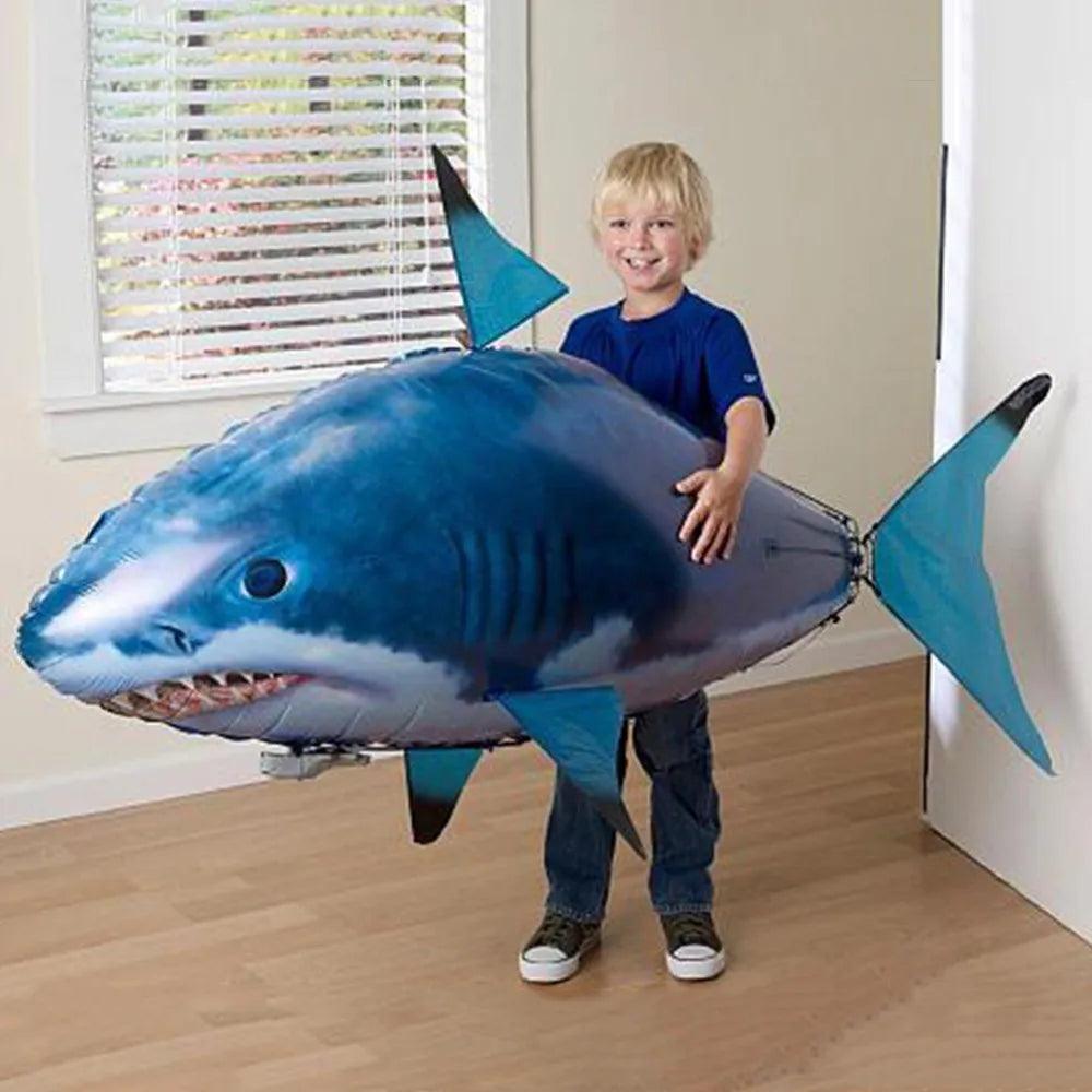 Inflatable Shark & Clown Fish RC Air Swimmers: Indoor Fun & Great Gift for Kids  ourlum.com   