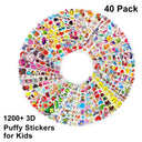 3D Cartoon Puffy Stickers Variety Pack for Kids Scrapbook Party Favors  ourlum.com   