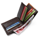 Genuine Leather Men's Wallet with Coin Pocket Stylish Purse