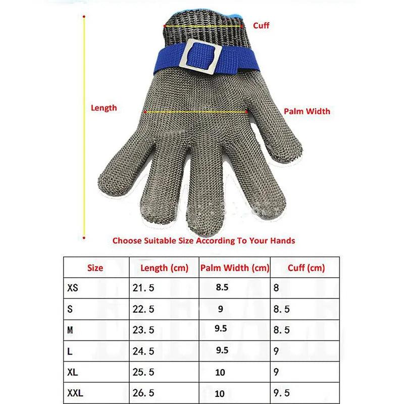 Ultimate Defense Gloves: Cut Resistant Stainless Steel Mesh: Safety & Comfort  ourlum.com   