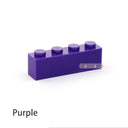 50PCS DIY Thick Building Blocks Bricks for Creative Educational Play  ourlum.com Purple 50pcs  