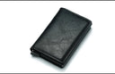 DIENQI Carbon RFID Wallet Male Mini Slim Money Card Holder